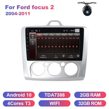 Cargar imagen en el visor de la galería, Eunavi DSP Android System Head unit Car Radio For ford focus 2 Mk2 2004-2011 Autoradio Stereo Audio GPS 2 Din Multimedia 4G 64GB