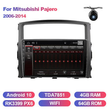 Load image into Gallery viewer, Eunavi 2 Din Car Radio For Mitsubishi Pajero 2006-2014 Multimedia Video Player Unit System 9&#39;&#39; Screen 4G Audio GPS Android 10