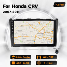 Charger l&#39;image dans la galerie, Eunavi 2 Din GPS Car Multimedia Player For Honda CRV 2007 2008 2009 2010 2011 Touch Sreen DSP RDS Autoradio Navigation Radio 4G