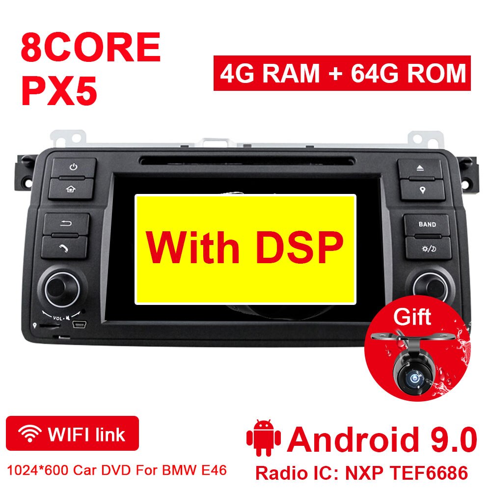 Eunavi Android 9 Car Multimedia player For BMW E46 M3 318 320 325 330 335 Rover 75 1998-2006 GPS DVD auto radio stereo one 1 din