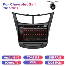 Load image into Gallery viewer, Eunavi 2 din car radio stereo for Chevrolet Sail 2015 2016 2017 headunit GPS Navigation multimedia no dvd 2din Android 10