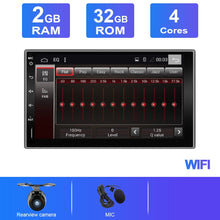 Charger l&#39;image dans la galerie, Eunavi 2 din Universal Android 10 Car Radio stereo PC multimedia Player GPS 1024*600 touch screen SC7862 2DIN