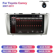 Charger l&#39;image dans la galerie, Eunavi 2 din Android 10 Car Radio Stereo Multimedia for toyota camry 2007 2008 2009 2010 2011 2din GPS navigation Headunit