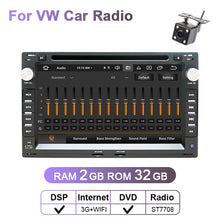 Charger l&#39;image dans la galerie, Eunavi 2 Din Android Car Multimedia Radio Player GPS Auto For VW Volkswagen PASSAT B5 MK4 MK5 JETTA BORA POLO TRANSPORT T5 DSP