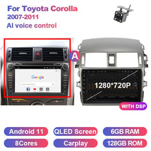 Załaduj zdjęcie do przeglądarki galerii, Eunavi 2 Din Android 10 Car DVD For Toyota Corolla 2006 - 2013 Multimedia Video Player 4G 64G DSP GPS Navi car radio stereo 2din