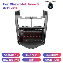 Charger l&#39;image dans la galerie, Eunavi Car Multimedia Radio player For Chevrolet Aveo 2 2011-2015 GPS Navigation Android system 2 din Stereo WIFI USB no dvd