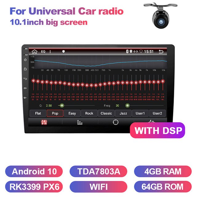 Eunavi 2 Din Android system universal Car Multimedia Radio Player GPS Navigation Auto stereo PC Audio Video WIFI USB BT NO DVD