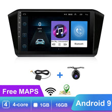 Cargar imagen en el visor de la galería, Eunavi 4GB 64GB 2 DIN Android 10 Car Radio Multimedia Video Player For VW Passat B8 Magotan 2016 2017 Head unit GPS Autoradio