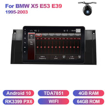 Charger l&#39;image dans la galerie, Eunavi 2din Android 10 Car Radio For BMW X5 E53 E39 1995-2003 GPS stereo navigation multimedia touch screen head unit Audio