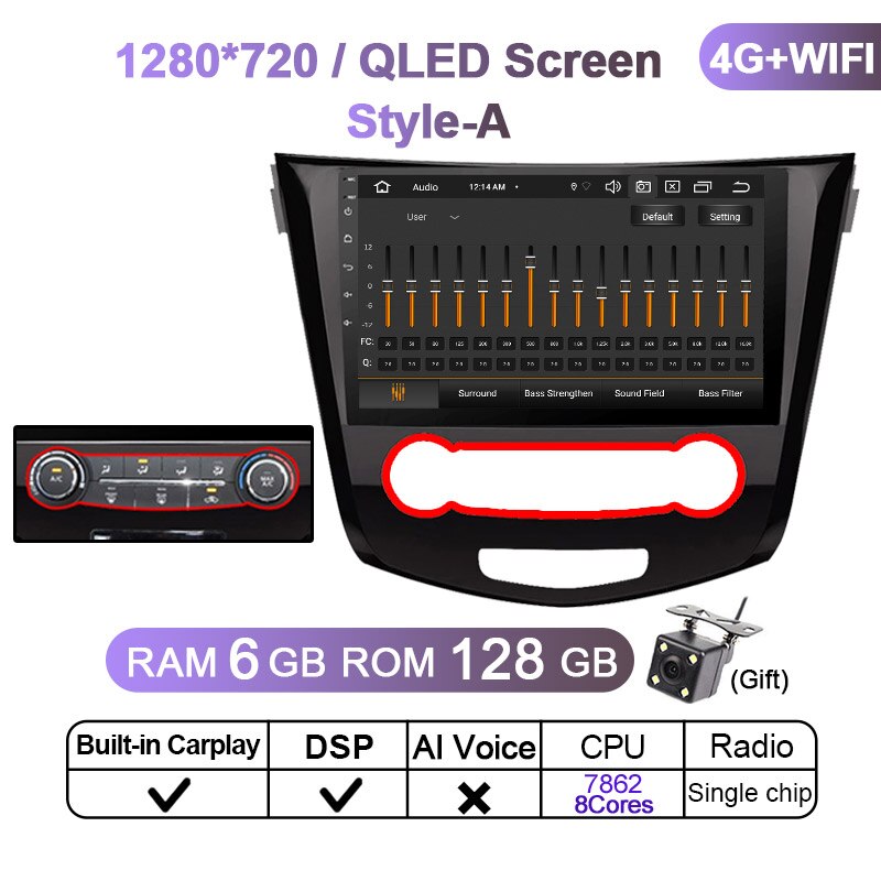 Eunavi 2 Din Android 11 For Nissan X-Trail xtrail X Trail T32 2014- 2018 Qashqai J11 Car Radio GPS DVD Multimedia Video Player