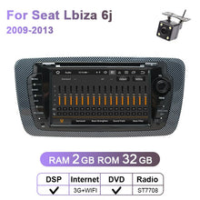 Cargar imagen en el visor de la galería, Eunavi 2 Din Car Radio Audio DVD For Seat Ibiza 6j 2009 2010 2011 2012 2013 Multimedia Player 3G WIFI 2Din GPS Navigation