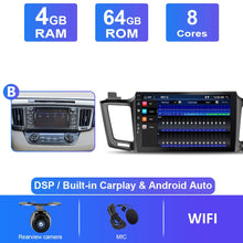 Charger l&#39;image dans la galerie, Eunavi Android 10 Autoradio For Toyota RAV4 2013 2014 2015 - 2018 Car Radio Multimedia Video Player GPS Navi 4G 64G No 2 din DVD