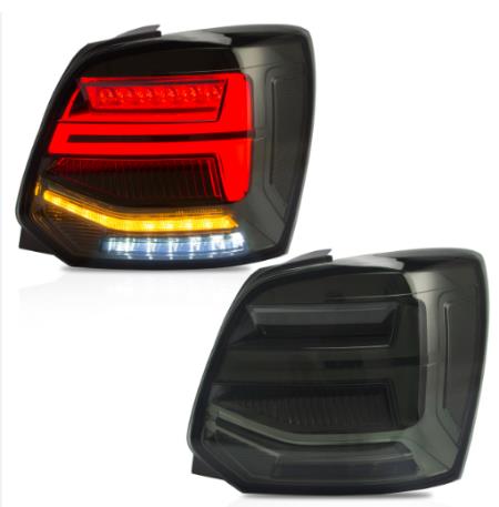 VLAND Tail lights Assembly for Volkswagen Polo 2011-2017 Taillight Tail Lamp with Turn Signal Reverse Lights LED DRL light