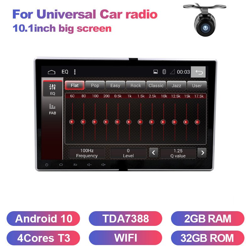 Eunavi Car Multimedia Player Android 10 Universal Auto Radio DVD Stereo Audio GPS Navigation 2 din Headunit Touch screen DSP