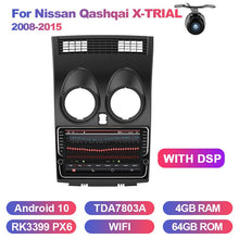 Cargar imagen en el visor de la galería, Eunavi 2 din Android 10 Car Multimedia Radio Player For Nissan Qashqai X-TRIAL 2008-2015 4G 64GB 8 cores GPS Stereo NO DVD CD