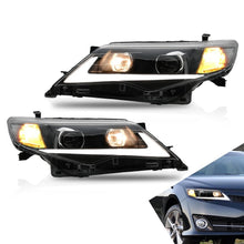 Load image into Gallery viewer, VLAND Headlamp Car Headlights Assembly for Toyota Camry 2012 2013 2014 Headlight with DRL moving turn signal Plug-and-play