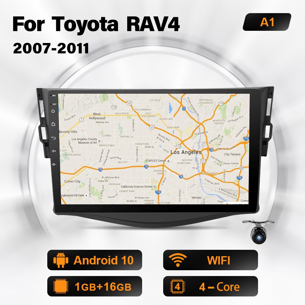 Eunavi 2 din King Radio für Toyota RAVCH Rav h 2007 2008 2009 2010 2011 Multimedia Player 2din Headunit ChG Wifi GPS Navigation