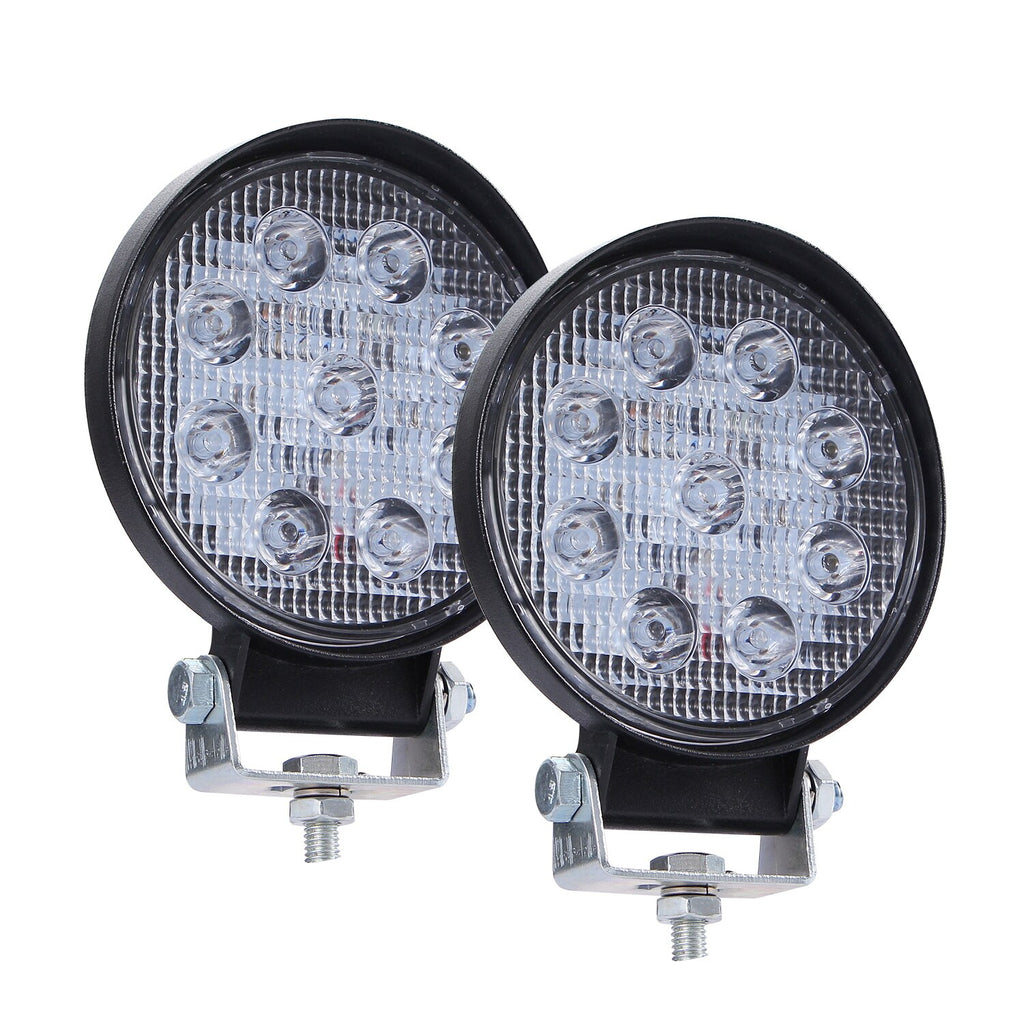 Round Ultra-thin 90W Off-road Vehicle Spotlight LED Work Light Spot Flood LED Light Bar LED Light