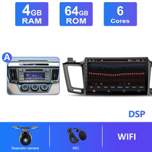 Charger l&#39;image dans la galerie, Eunavi Android 10 Autoradio For Toyota RAV4 2013 2014 2015 - 2018 Car Radio Multimedia Video Player GPS Navi 4G 64G No 2 din DVD