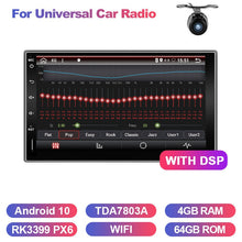 Charger l&#39;image dans la galerie, Eunavi 2 Din Universal Car Mutimedia Player Radio Audio Auto GPS Navigation Android 2din Headunit TDA7851 4G 64GB DSP WIFI