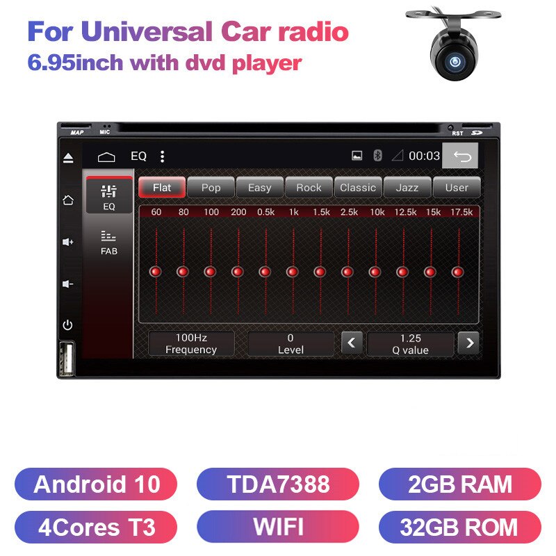 Eunavi 2 din android car dvd multimedia player universal 2din auto radio stereo GPS Navigation headunit in dash usb FM WIFI