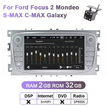 Charger l&#39;image dans la galerie, Eunavi 2 Din Android Car DVD Multimedia Player GPS for FORD Focus 2 II Mondeo S-MAX C-MAX Galaxy 2Din 4G 64GB Touch screen