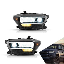 Cargar imagen en el visor de la galería, Vland Headlamp Assembly For Toyota Tacoma 2015 2016 2017 2018 2019 2020 Headlights Full LED Frontlight Day Running Lights