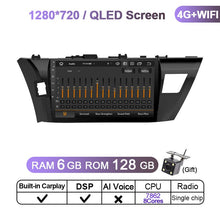 Załaduj zdjęcie do przeglądarki galerii, Eunavi 6G 128G Android 11 Car Radio Multimedia Video Player For Toyota Corolla E170 E180 2014 - 2016 Head unit 4G GPS 2 din dvd