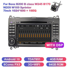 Laden Sie das Bild in den Galerie-Viewer, Eunavi 2 Din Android 10 Car Multimedia Player DVD Radio GPS Auto For Mercedes Benz B200 B class W245 B170 W209 W169 Sprinter DSP