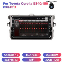 Charger l&#39;image dans la galerie, Eunavi Android system car multimedia radio player for Toyota Corolla E140/150 2007-2011 auto radio gps navigation WIFI USB BT