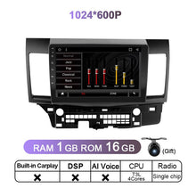 Laden Sie das Bild in den Galerie-Viewer, Eunavi 4G 2 Din Android 11 For Mitsubishi Lancer 2010 - 2016 Car Radio Multimedia Video Player Android Auto CarPlay 2din DVD GPS