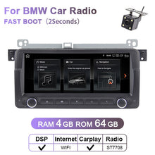 Załaduj zdjęcie do przeglądarki galerii, Eunavi 1 din Android 10.0 samochodowy odtwarzacz dvd dla BMW E46 M3 Rover 3 seria 7 cal radio stereo gps jednostka główna nawigacji wifi dsp usb