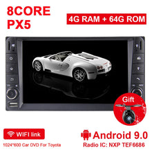 Load image into Gallery viewer, Eunavi 2 din 7&#39;&#39; Octa core Android 9.0 Car multimedia GPS for Toyota Terios Old Corolla Camry Prado RAV4 radio stereo RDS wifi