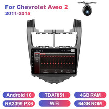 Cargar imagen en el visor de la galería, Eunavi Car Multimedia Radio player For Chevrolet Aveo 2 2011-2015 GPS Navigation Android 10 system Stereo WIFI USB 2 din