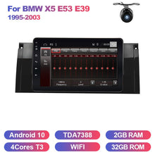 Charger l&#39;image dans la galerie, Eunavi 2din Android 10 Car Radio For BMW X5 E53 E39 1995-2003 GPS stereo navigation multimedia touch screen head unit Audio