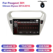 Cargar imagen en el visor de la galería, Eunavi Android 10 for Peugeot 301 Citroen Elysee 2014 2015 2016 2din Car Radio Multimedia video player 2 din GPS Navigation