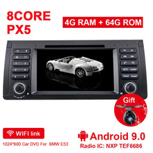 Cargar imagen en el visor de la galería, Eunavi 1 din Android 9 Car multimedia DVD Player For BMW E53 E39 X5 Multimedia Auto Radio Stereo 7&#39;&#39; Octa 8 core dsp 4G 64GB RDS