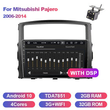 Cargar imagen en el visor de la galería, Eunavi 2 Din Car Radio For Mitsubishi Pajero 2006-2014 Multimedia Video Player Unit System 9&#39;&#39; Screen 4G Audio GPS Android 10