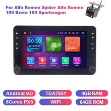 Charger l&#39;image dans la galerie, Eunavi Android Car GPS Multimedia For Alfa Romeo Spider Alfa Romeo 159 Brera 159 Sportwagon Auto Radio Audio Stereo TDA7851 wifi