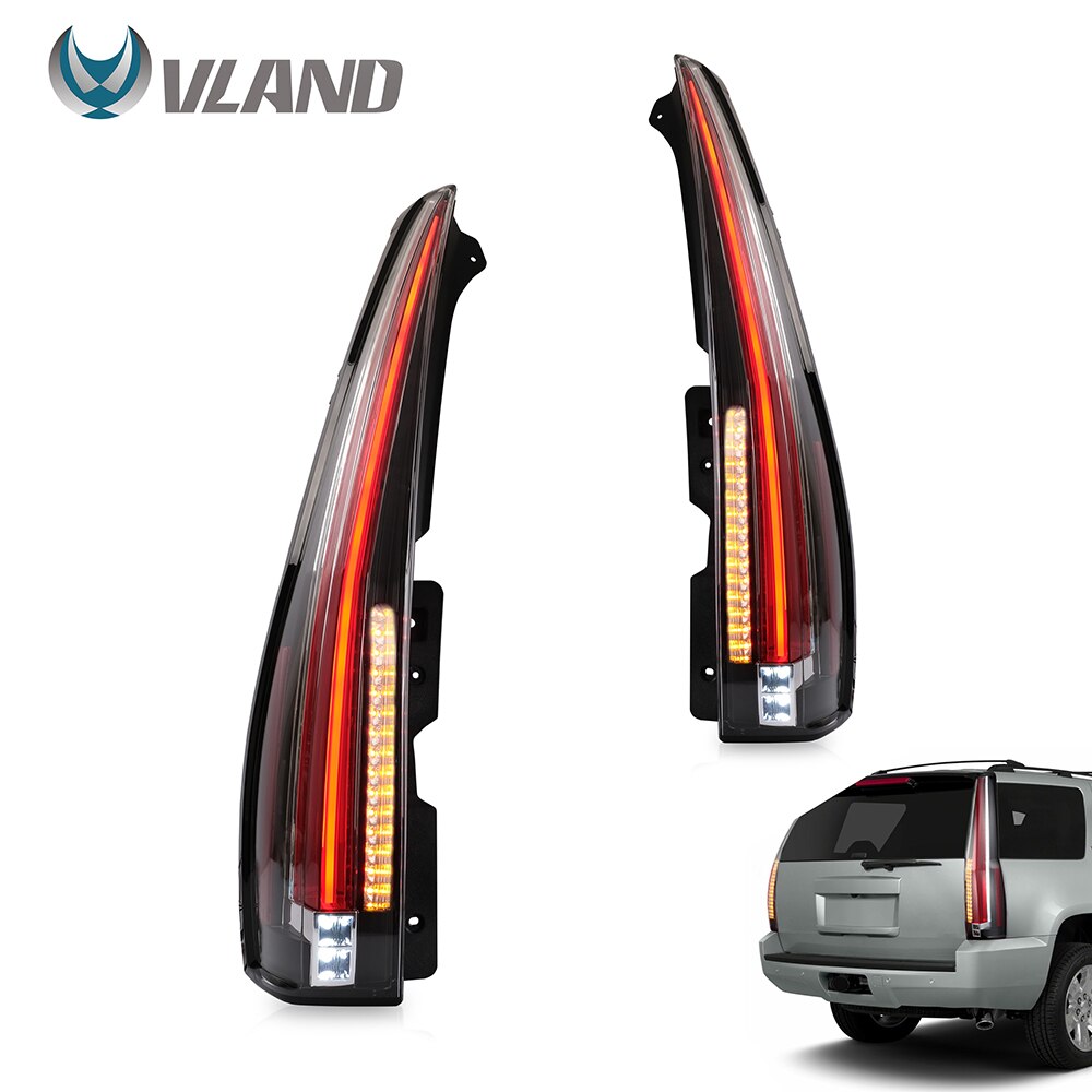 Akcesoria samochodowe VLAND montaż świateł tylnych dla GMC Yukon 2007-2014 Chevy Tahoe/Suburban lampa tylna Turn Signal światła cofania