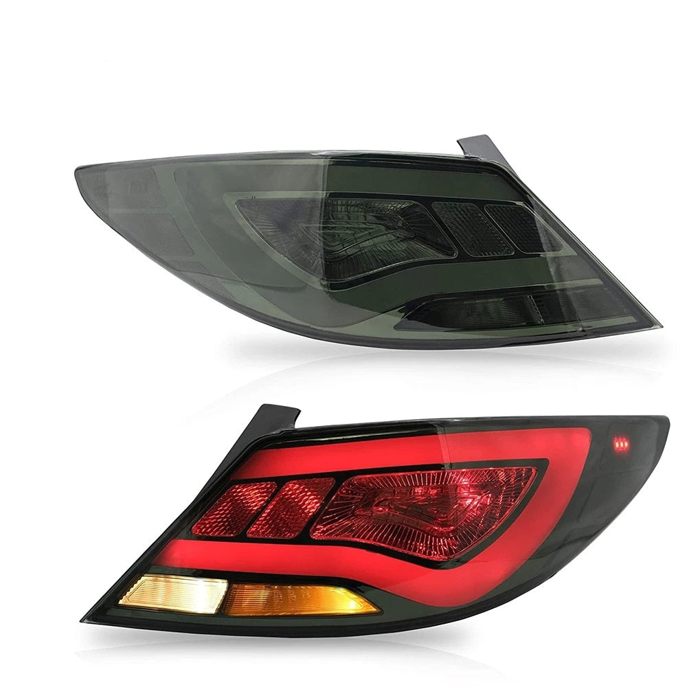 VLAND Tail Lights Assembly For Hyundai Accent Verna 2010-2013 Taillight Tail Lamp With Turn Signal Reverse Lights LED DRL Light