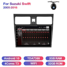 Cargar imagen en el visor de la galería, Eunavi 2 DIN Android 10 for SUZUKI SWIFT 2005-2016 2din Car Radio Stereo Multimedia video player GPS Navigation Headunit bt WIFI