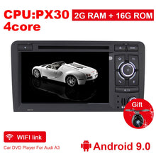 Laden Sie das Bild in den Galerie-Viewer, Eunavi 2 din Android 9 Auto Multimedia DVD-Player Autoradio Stereo Für Audi A3 S3 Autoradio Stereo 4G 64GB 1024 * 600 Head Unit DSP