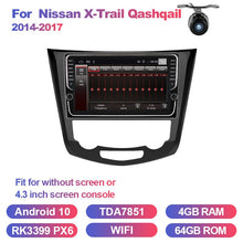 Load image into Gallery viewer, Eunavi 9&#39;&#39; Android 10 Car GPS Radio for Nissan X-Trail Qashqail 2014-2017 Navigation Stereo Multimedia Player 4G 64G NO DVD
