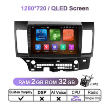 Laden Sie das Bild in den Galerie-Viewer, Eunavi 4G 2 Din Android 11 For Mitsubishi Lancer 2010 - 2016 Car Radio Multimedia Video Player Android Auto CarPlay 2din DVD GPS