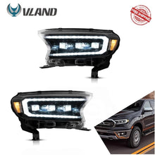 Charger l&#39;image dans la galerie, Vland Car Lamp Assembly For Ford Ranger 2015 2016 2017 2018 2019 2020 T6 T7 Headlights Full LED Front Lights Dynamic Turn Signal