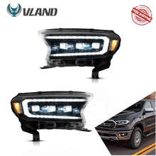 Load image into Gallery viewer, Vland Car Lamp Assembly For Ford Ranger 2015 2016 2017 2018 2019 2020 T6 T7 Headlights Full LED Front Lights Dynamic Turn Signal