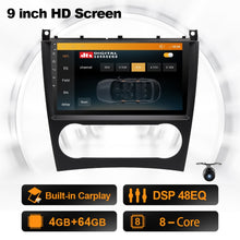 Load image into Gallery viewer, Eunavi 2 Din Car Multimedia Player For Mercedes Benz C Class W203 C200 C230 C240 C320 C350 CLK W209 2005-2009 GPS Auto Radio