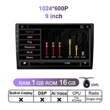 Load image into Gallery viewer, Eunavi 4G 2DIN Android 11 Car Radio Stereo Multimedia Video Player Universal Head unit DVD GPS 9inch 10.1inch QLED Screen 6+128G