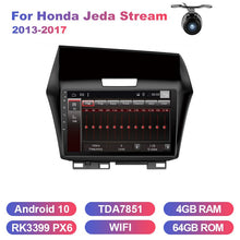 Charger l&#39;image dans la galerie, Eunavi 2 din car radio stereo multimedia GPS for Honda Jeda Stream 2013-2017 2din headunit TDA7851 Subwoofer USB Android 10